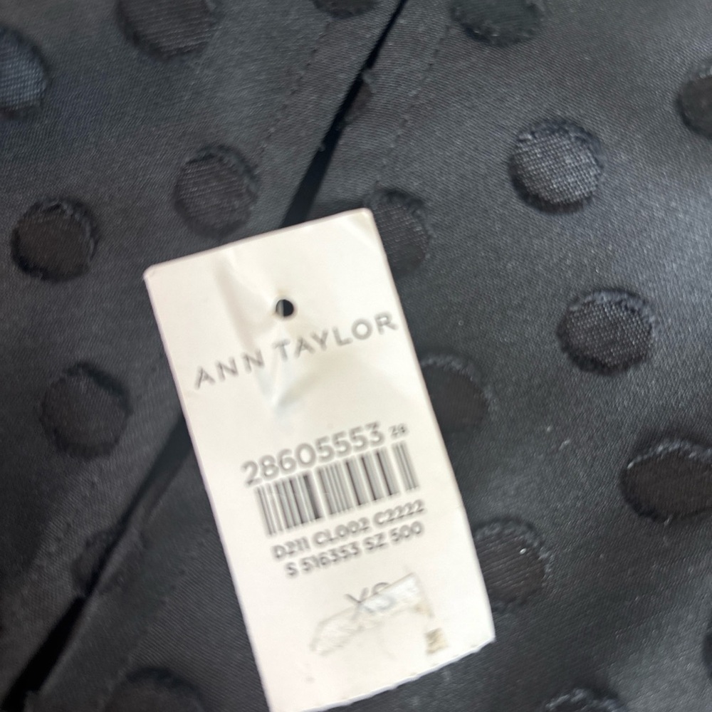 Ann Taylor Sheer Swiss Dot Ruffled Halter-Neck Top - Picture 9 of 16